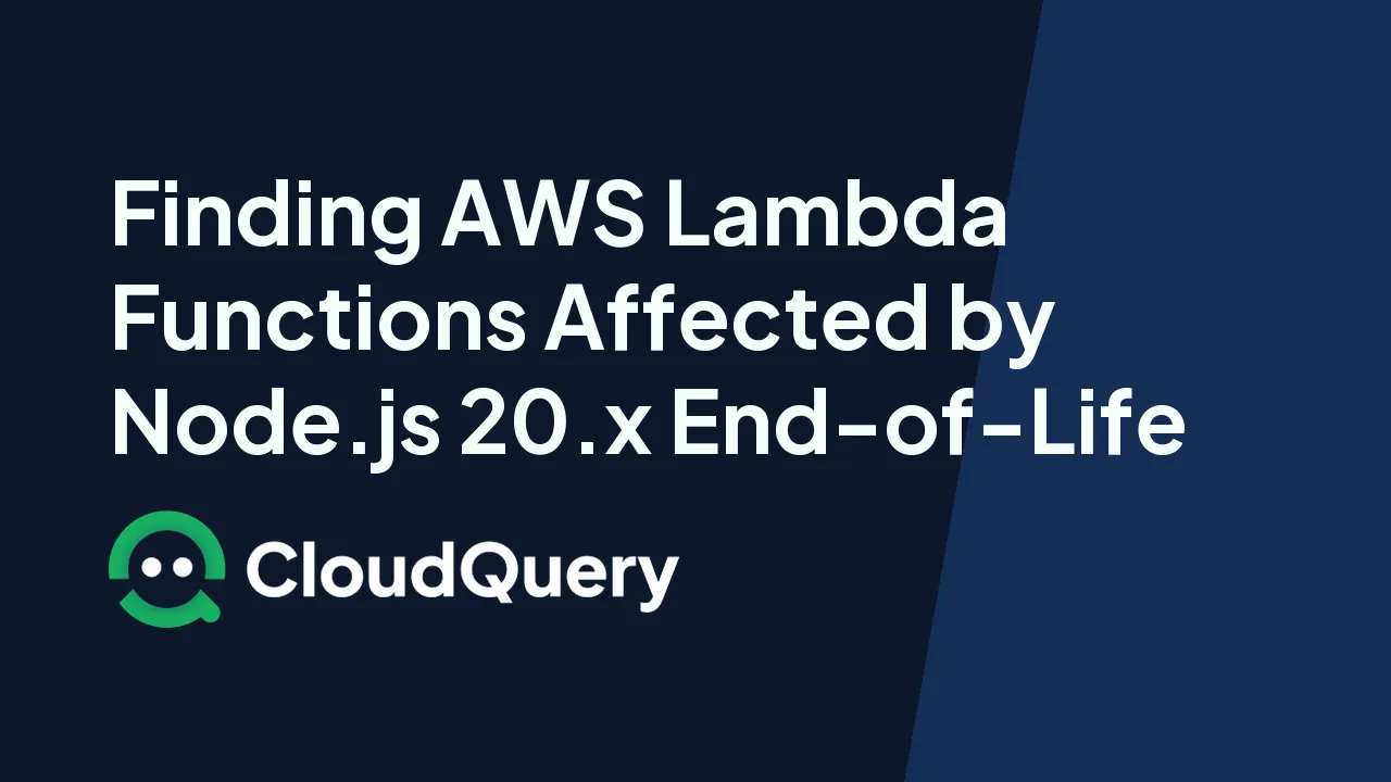 Hero image for AWS Lambda Node.js 20 End of Life: Upgrade to Node.js 22 Before April 2026