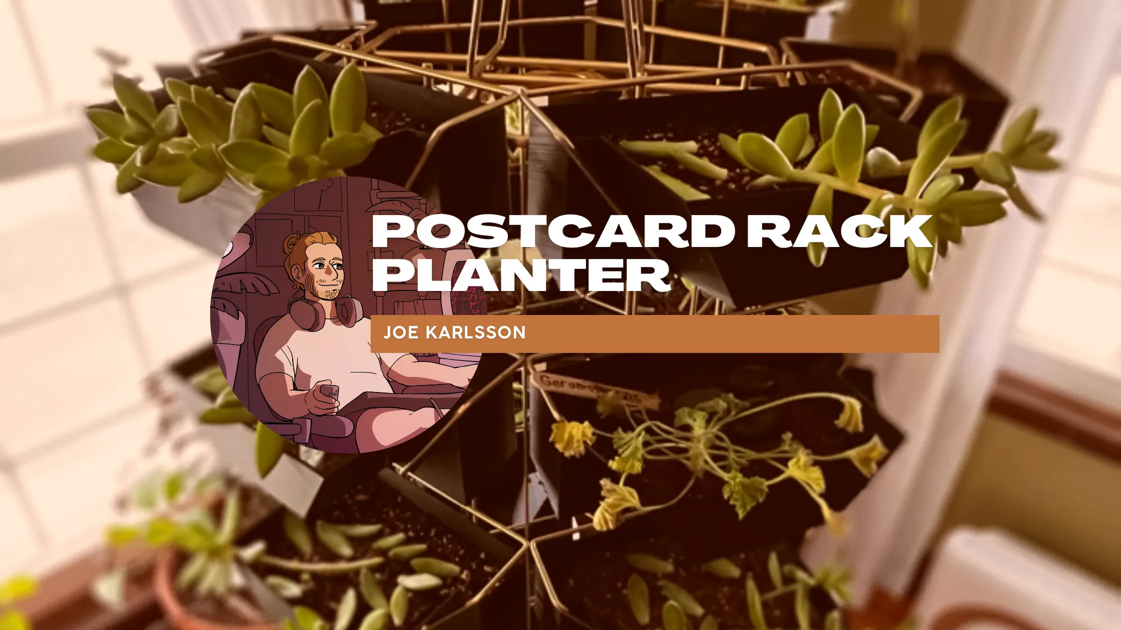 From Digital Design to Real-World Object: How I Created a 3D-Printed Planter for a Recycled Postcard Rack Planter