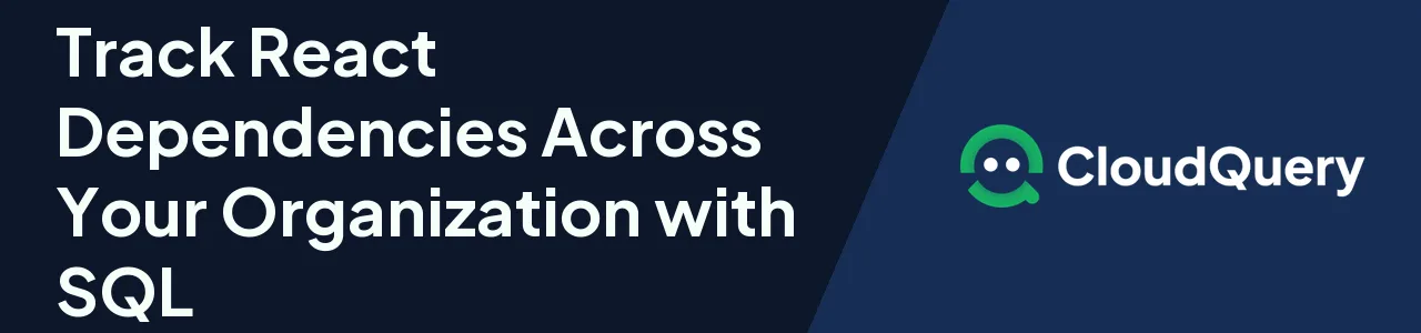 Track React dependencies header