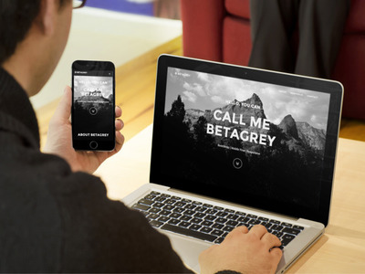betagrey demo on laptop and mobile device