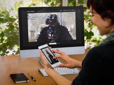 Pixelate on desktop and mobile